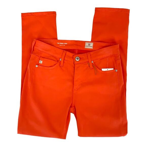 AG The Prima Cigarette Crop Faded Azalea Size 24 NWT $178 MSRP - Picture 2 of 7